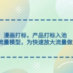 漫画打标，产品打标入池，建立流量模型，为快速放大流量做准备