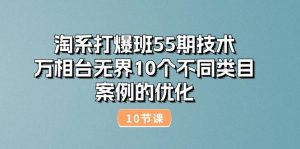 技术：万相台无界10个不同类目案例的优化（10节）