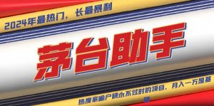 魔法贵州茅台代理，永不淘汰的项目，抛开传统玩法，使用科技，命中率极…