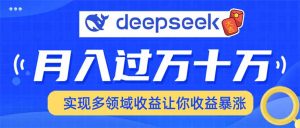 用DeepSeek席卷各大平台，快速上手实现多领域，让你收入猛增